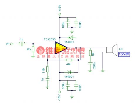 8W Amplifier Circuit