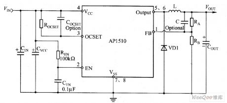 AP1510 typical application circuit diagram