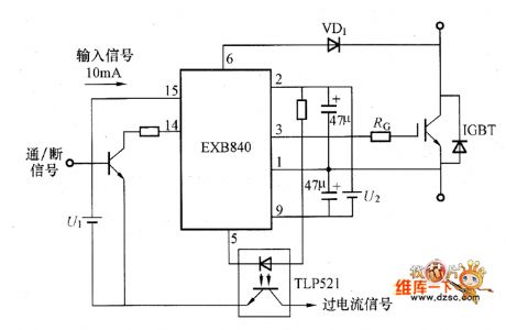 IGBT Driving Circuit Composed Of EXB840