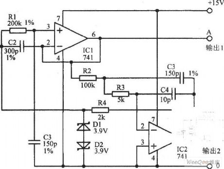 The sine wave oscillator circuit based on stability