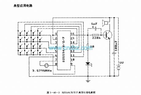 S2559A/D/E/F general infrared remote control launch circuit (dual-tone multi-frequency signal generating circuit)