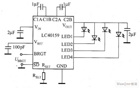 LC40159 white LED driver circuit diagram