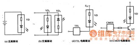 The driver circuit diagram of the voltage LED