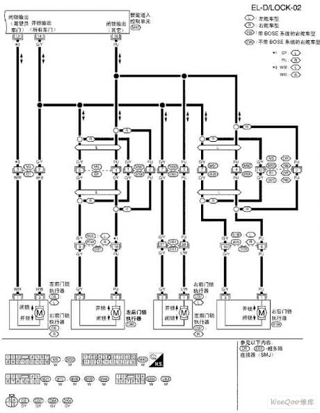 Teana A33-EL electric door lock circuit diagram 2