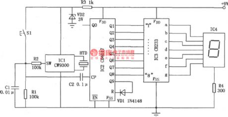 Numeral Display Memory Doorbell Circuit