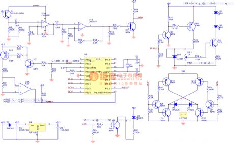 The automatic flush device circuit