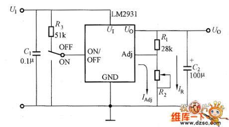 LM2931 Basic Application Circuit