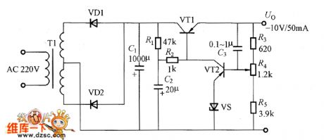 Regulator Power Circuit Which Using Transistor As Amplifier