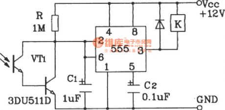 application circuit of light-sensitive control switch of Darlington phototransistor