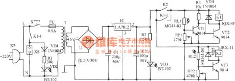 photoelectric controlled electrical socket circuit