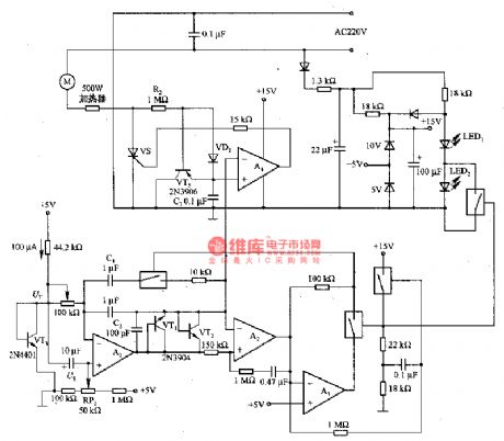 Incubator constant temperature control circuit