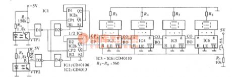 The winding machine electric counter with adding function (CD40110 and CD40106)