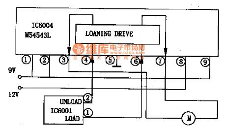 M54543L loading motor driver IC diagram