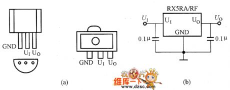 RX5RA/RE Series Integrated Voltage Regulator Pin Configuration And Basic Application Circuit