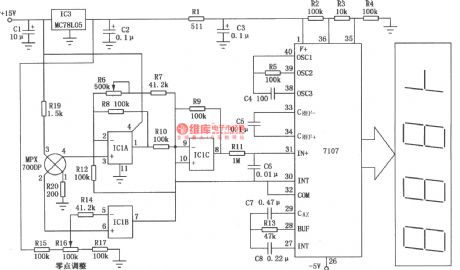 Digital Electronic Scale Composed of A/D Converter 7107