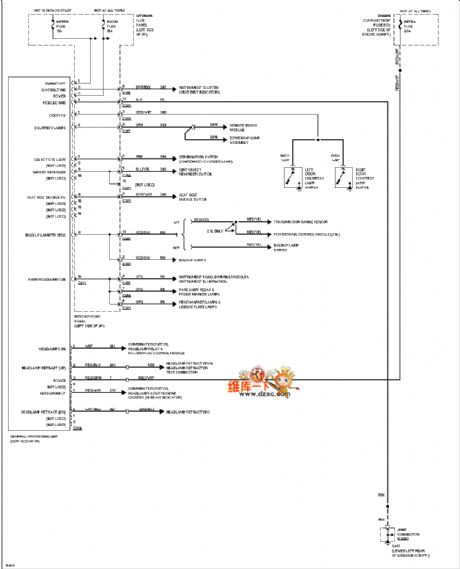 Mazda 96PROBE body computer circuit