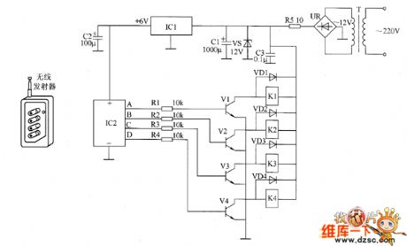 Remote control electric hoist control circuit diagram 1