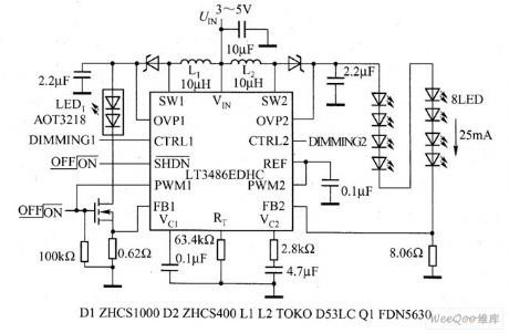 The drive LED typical application circuit