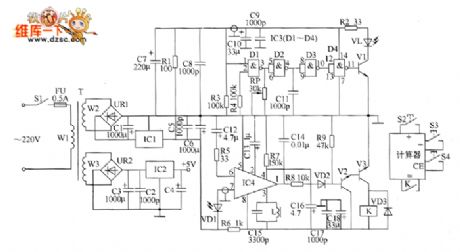 Production volume automatic counter circuit diagram 2