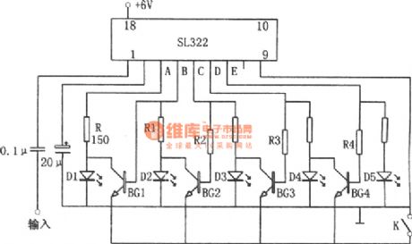 Retractable Dot Display Level Indicator Composed of SL322