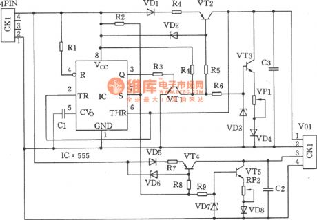 The reverse phase dual  triangle wave generator