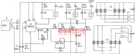 Rock Illuminations Controller Composed of NE555