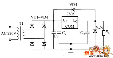 Three-Port Voltage Regulator Basic Application Circuit