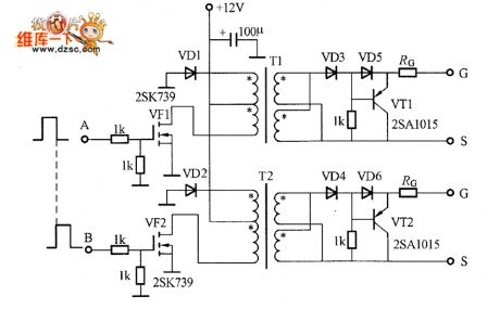 Grid Electrode Isolated Driving Circuit For Half-Bridge Circuit