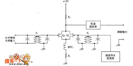 Dual JFET Arithmetic Product Wave Detector Circuit