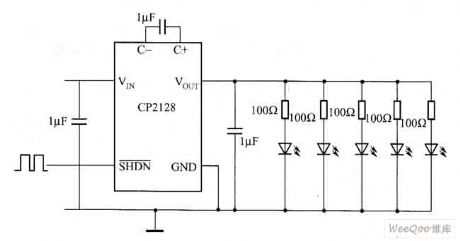 A low-noise, frequency-fixed drive white light LED circuit