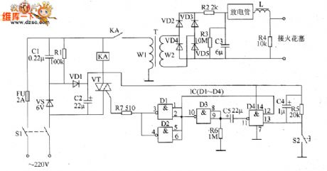 Industrial electronic ignition circuit diagram