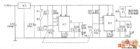 Industrial X-ray diagnostic machine delay control switch circuit diagram