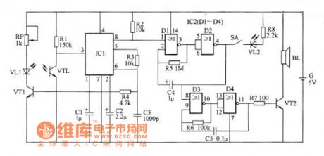 Infrared reflective electronic doorbell circuit diagram