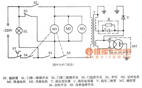 Korean RE-630D Mechanical Microwave Oven Circuit