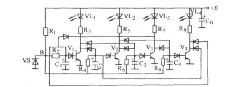 Four-tube astable circuit