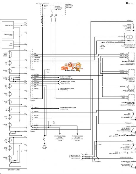 Mazda dashboard circuit diagram