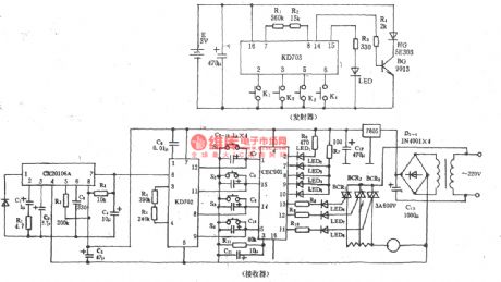 Electric fan infrared remote control circuit (3)
