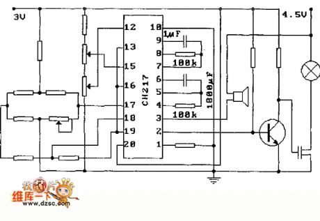 CH217 Typical application circuit diagram