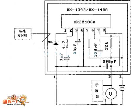 DX-1393/BX-1408 Typical application circuit diagram