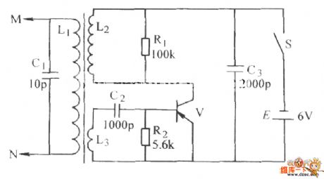 Transformer oscillator(single tube) circuit diagram