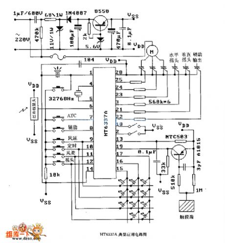 HT6337A typical application circuit diagram