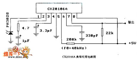 CX20106A typical application circuit diagram