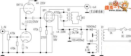 Dual valve power amp schematic