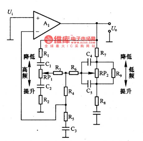NFB type tone control circuit