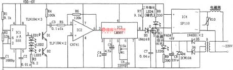 Infrared automatic faucet controller (555, LM567, SP110)