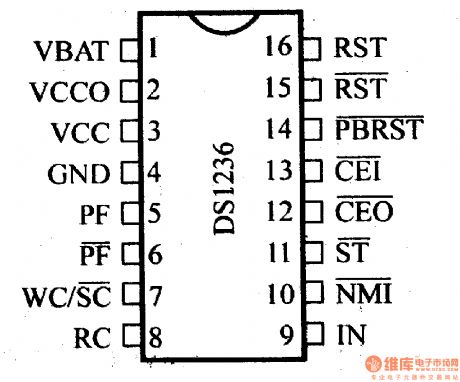 The regulator: DC-DC circuit, power supply monitor pin and its main features DS1236