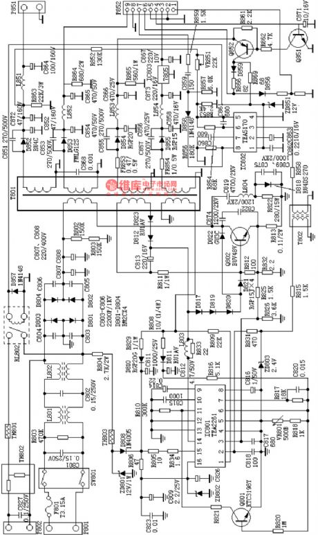 C6458 power supply circuit