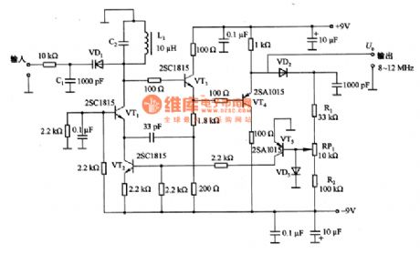 The voltage-controlled oscillator circuit with high output amplitude stability