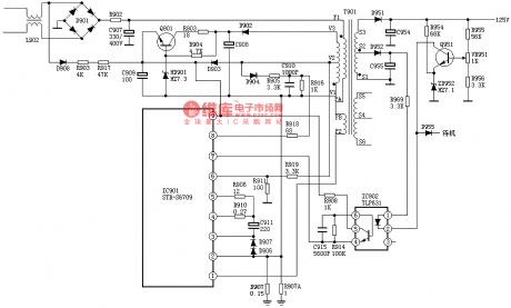 Hitachi A3P-B2 power supply circuit
