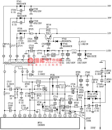 IX0689 power supply circuit